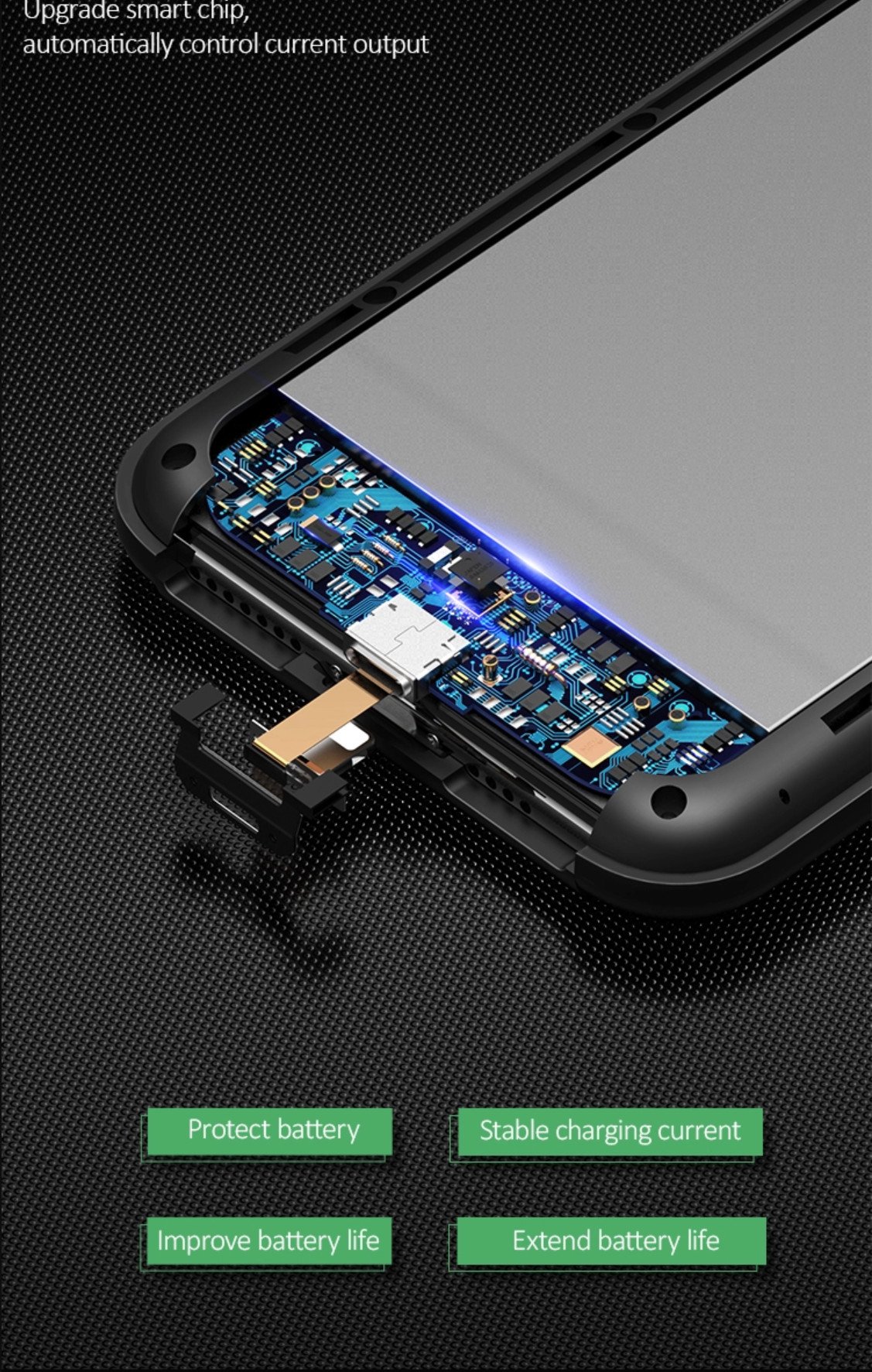 Ốp lưng tích hợp pin sạc dự phòng 4000mAh cho iPhone XR USAMS US-CD68