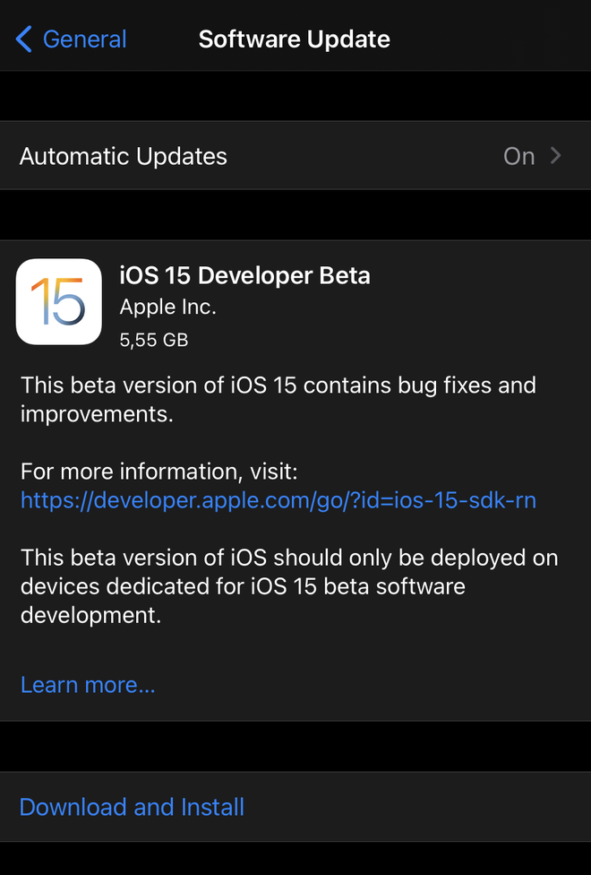 Hướng dẫn nâng cấp lên iOS 15 Beta - Ảnh 8.